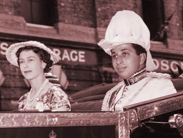 King Faisal and HM Queen Elizabeth II