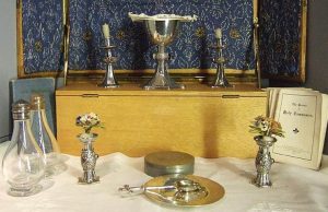Silver communion set