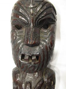 Maori mask from New Zealand