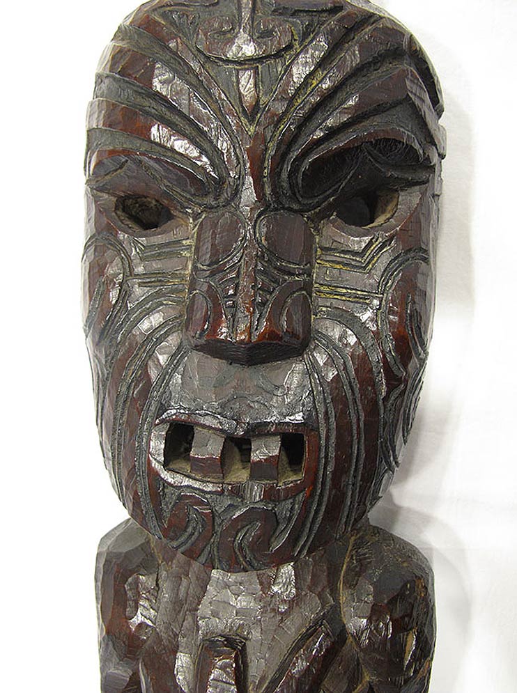 Maori mask from New Zealand