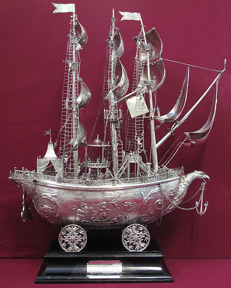 Silver Dutch galleon